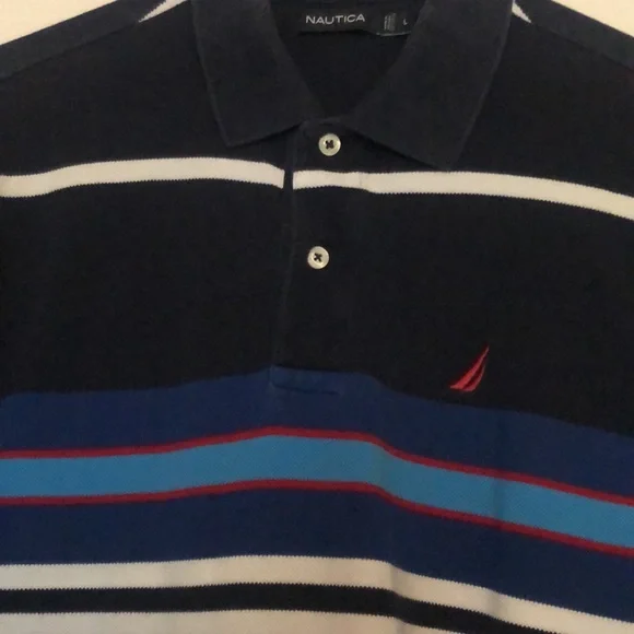 Men’s Nautica Cotton Polo Shirt, large - Picture 2 of 5